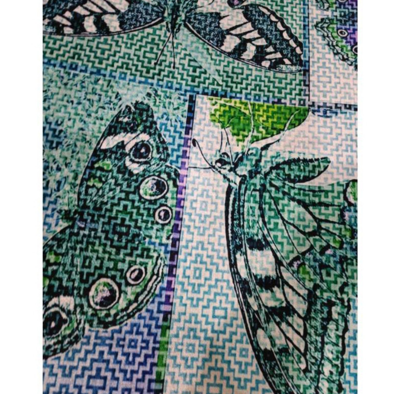 تشک مهمان مدل مخمل طرح پروانه کد 33 یک نفره سایز 90×190 سانتی متر