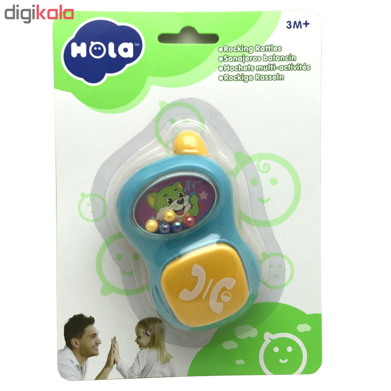 جغجغه کودک هولا طرح تلفن کد 07