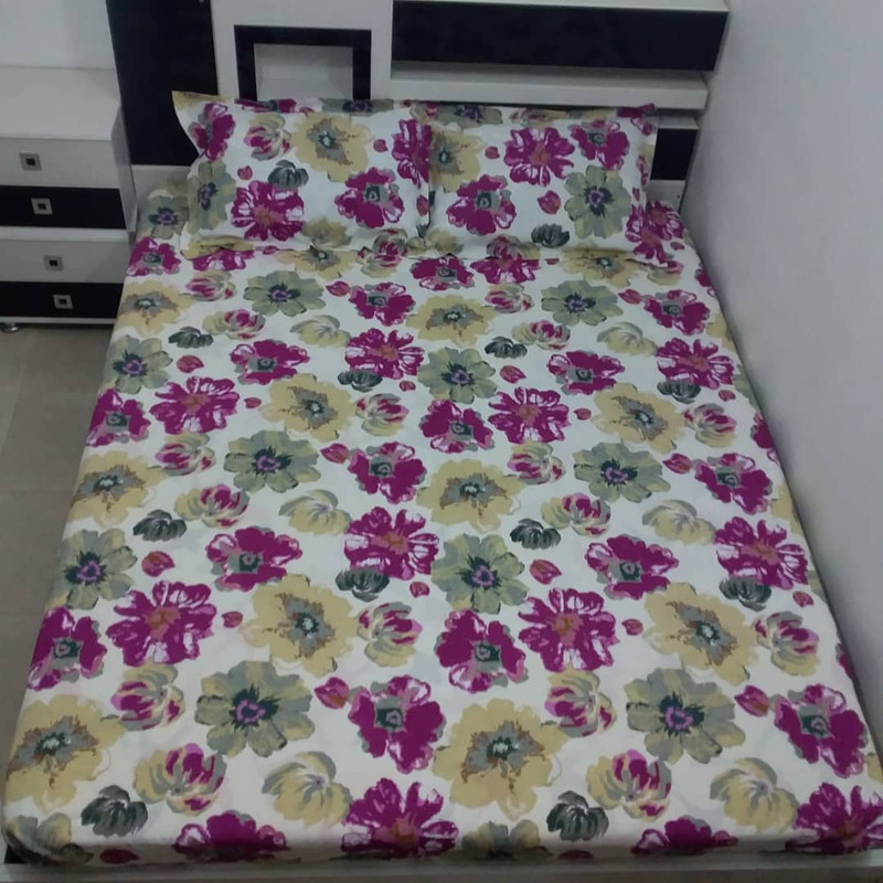 سرویس ملحفه مدل z-kh08 دو نفره سه تکه