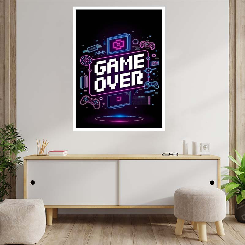 پوستر کارنيکا طرح گیم لاور Game Lover کد 34174 مجموعه 8 عددی