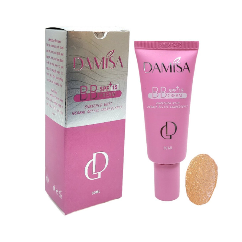 کرم پودر BB مایع SPF15 دامیثا شماره 02 مناسب برای انواع پوست حجم 30 میلی‌لیتر