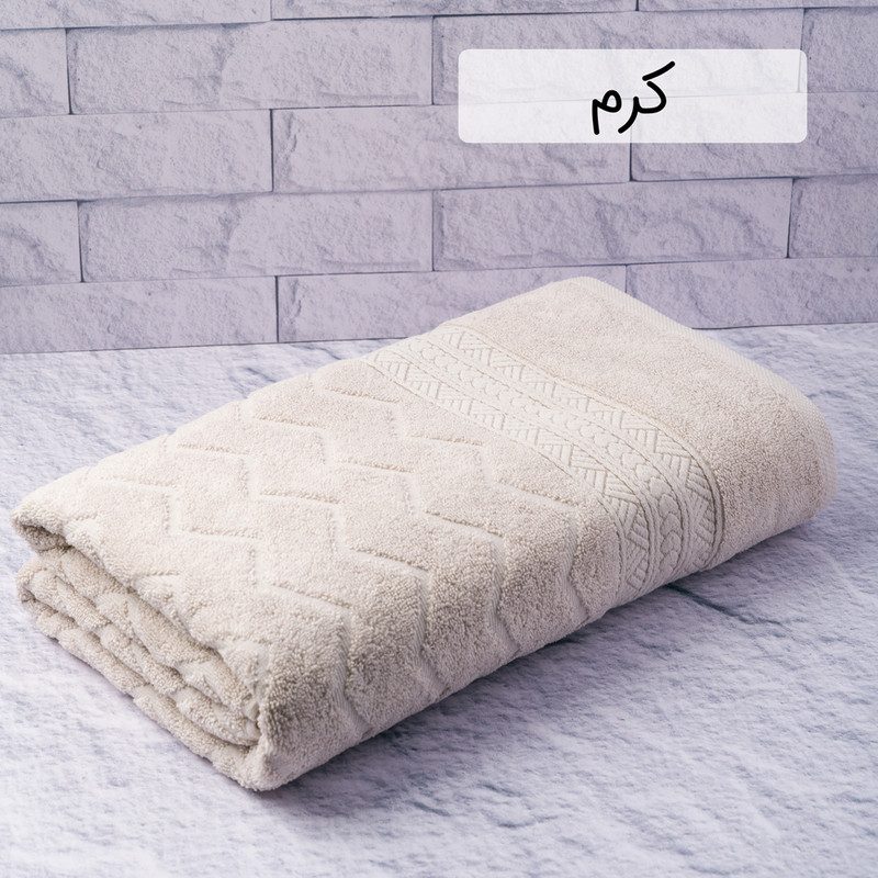 حوله حمام هیرو طرح البروس سایز 100×160 سانتی متر