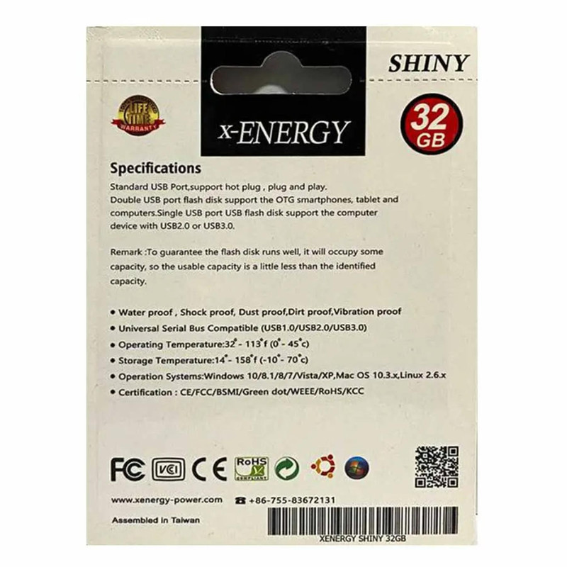 فلش مموری ایکس-انرژی مدل SHINY ظرفیت 32 گیگابایت