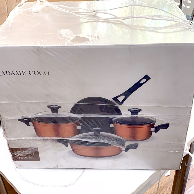 سرویس قابلمه 7 پارچه مادام کوکو مدل   Chef Granite look