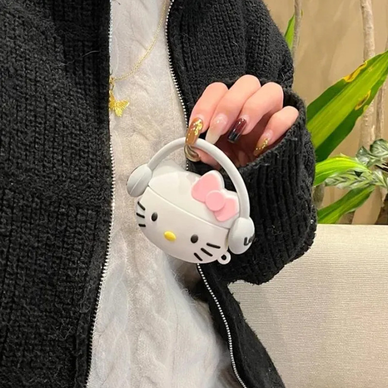کاور والکری طرح Headphone Kitty مناسب برای کیس اپل ایرپاد 4  4ANC