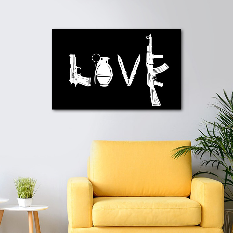 تابلو شاسی عرش مدل فانتزی عشق LOVE کد As1679