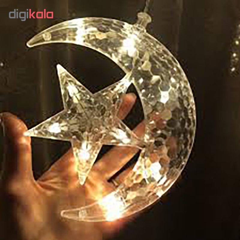 ریسه ال ای دی کد ماه و ستاره طول 2.5 متر