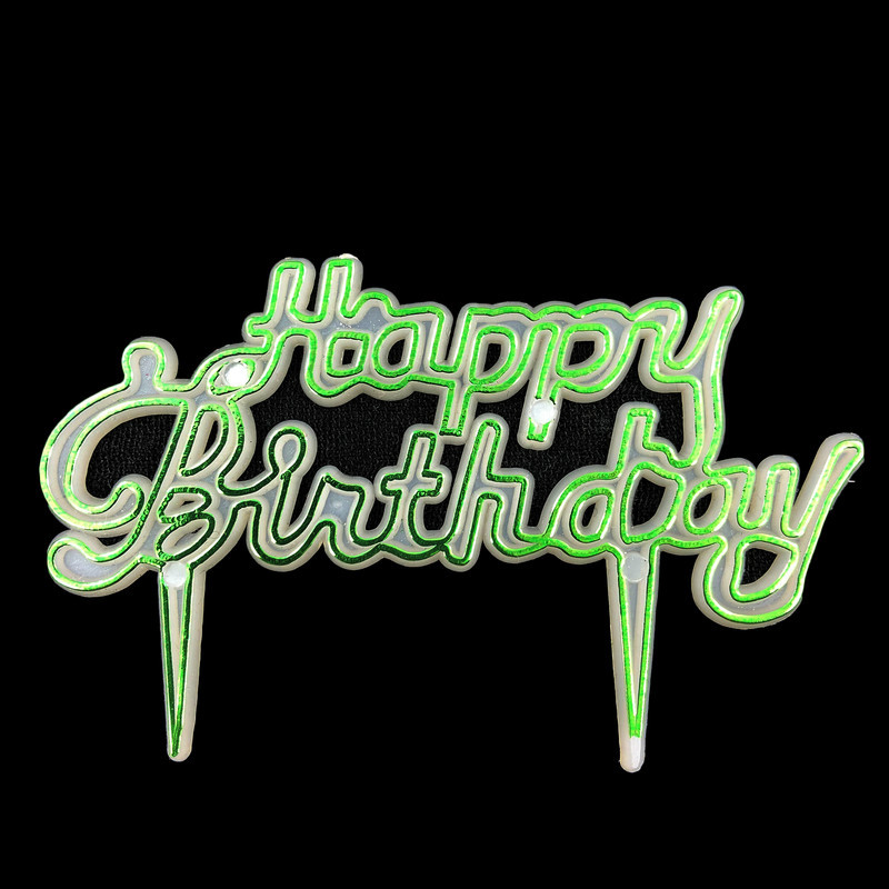 استند تزئینی کیک مدل Happy Birthday