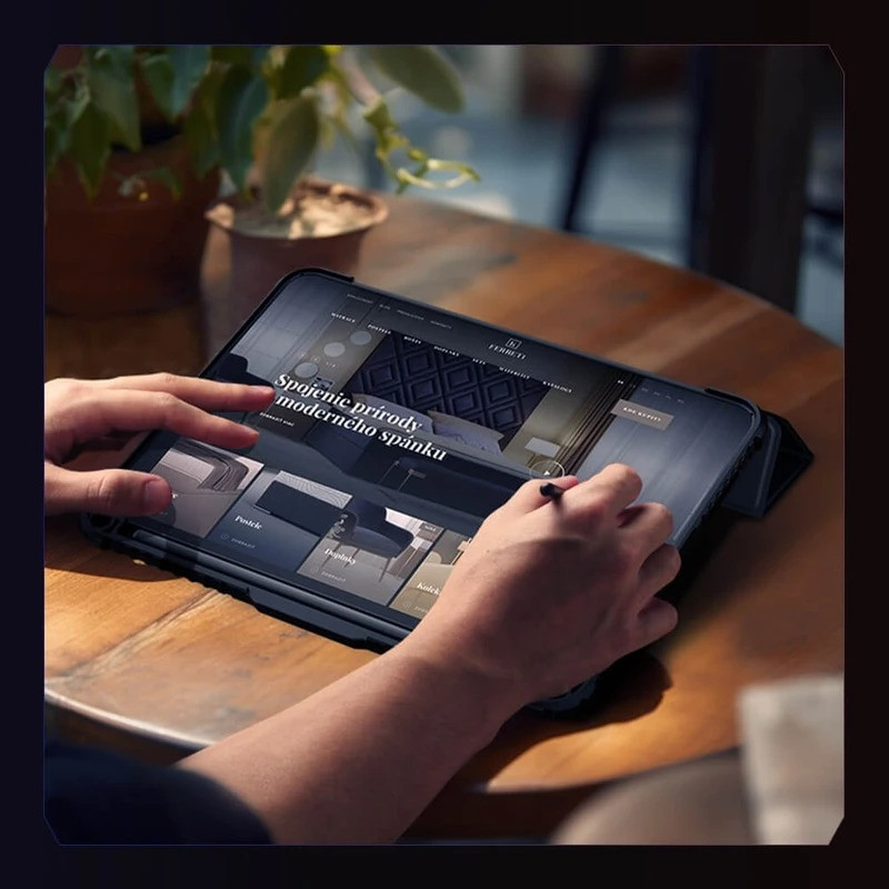 کیف کلاسوری نیلکین مدل Bumper Pro Leather Multi-Angle Folding مناسب برای تبلت اپل iPad Pro 11 2025  Pro 11 2024