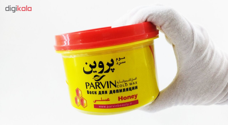 موم سرد پروین مدل Honey حجم 750 گرم بسته 2 عددی