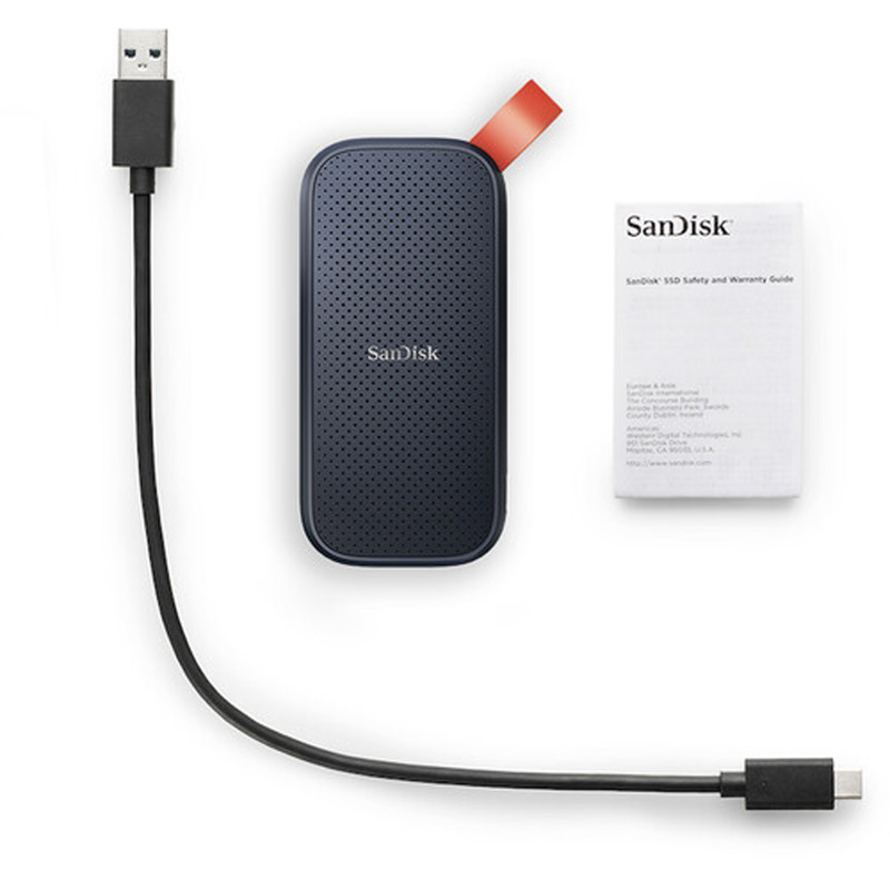 اس اس دی اکسترنال سن دیسک مدل PORTABLE E30 ظرفیت 2 ترابایت رابط USB 3.2 Gen2