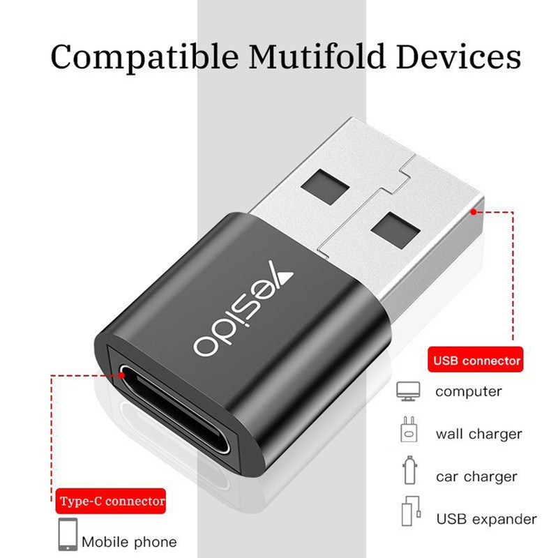 مبدل  USB-C به USB یسیدو مدل GS09