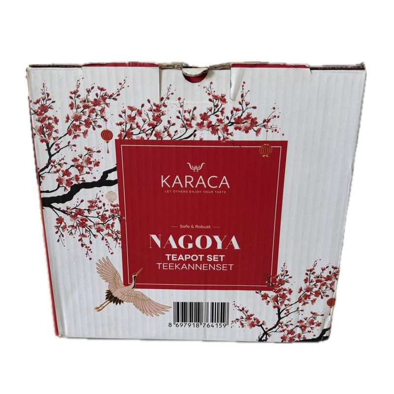 ست کتری و قوری کاراجا مدل Nagoya گنجایش کتری 1.1 لیتر گنجایش قوری 0.9 لیتر