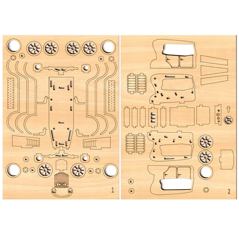 ساختنی مدل ماکت چوبی ماشین کلاسیک کد M46