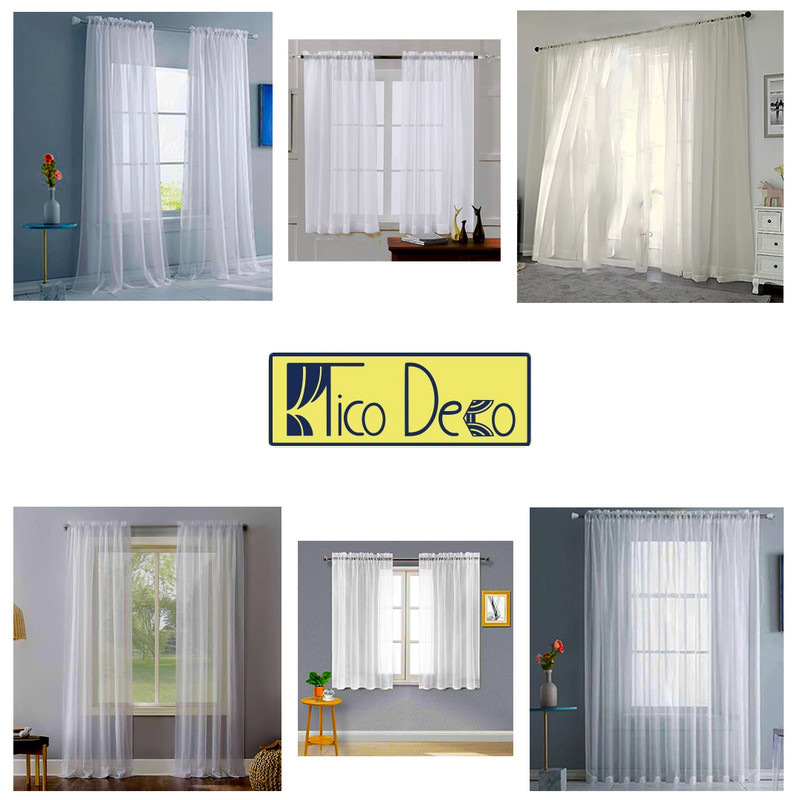 پرده تیکو دکو مدل لیفه حریر کلاسیک سایز 300x280 سانتیمتر