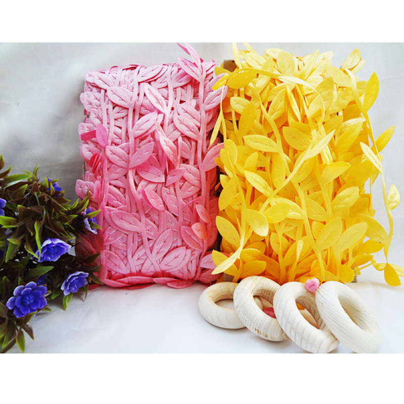 گل مصنوعی مدل ریسه برگ پارچه ای کد 126 طول 10 متر