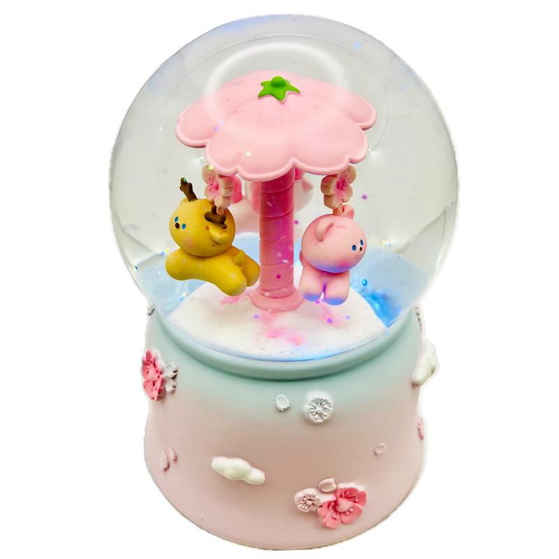 گوی موزیکال مدل پمپی Sweet طرح کراسل حیوانات دوست داشتنی کد PA1623.2.200
