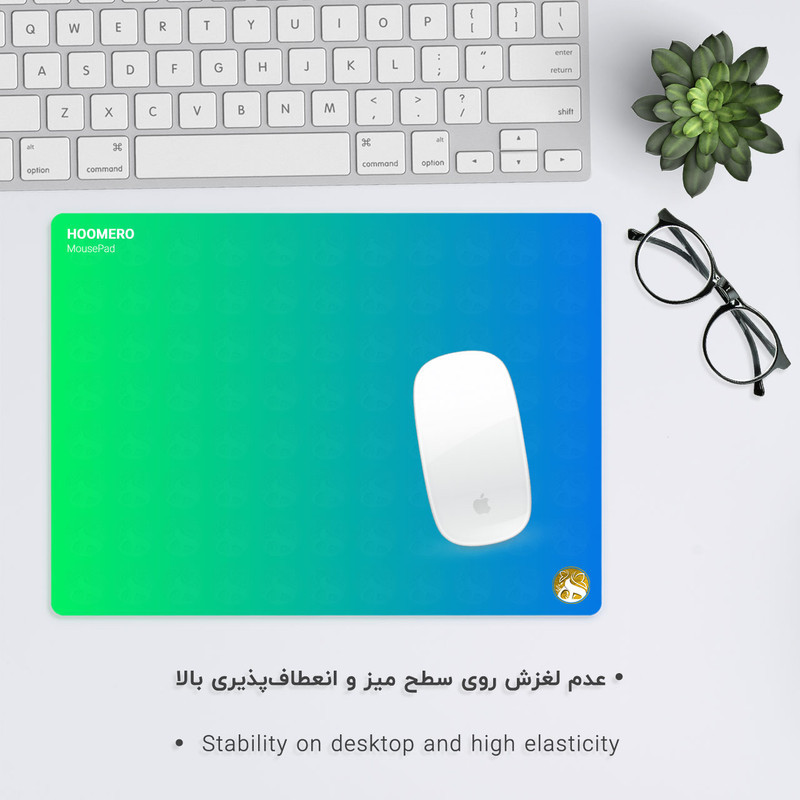 ماوس پد هومرو مدل Rainbow طرح رنگی