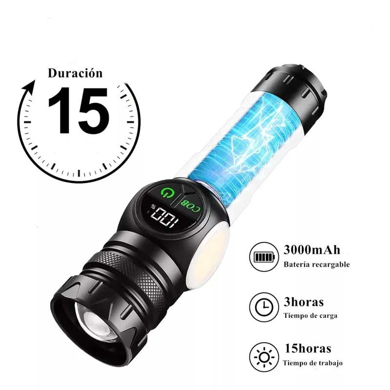 چراغ قوه دستی مدل ES-LIGHT با نور مهتابی