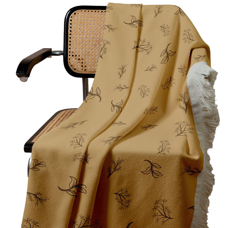 شال مبل مدل برگ کد Q2SH1046 سایز 98x180 سانتی متر