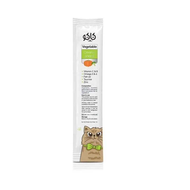 بستنی گربه کاکو مدل Creamy سبزیجات وزن 20 گرم