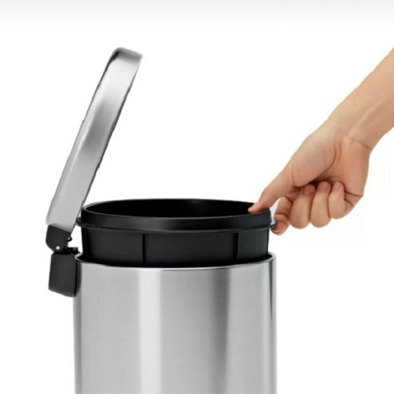ست سطل زباله و فرچه مدل پدالی 5 کد 202