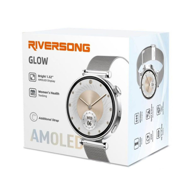 ساعت هوشمند 1.32 اینچی ریورسانگ مدل Glow SW906 با بند فلزی