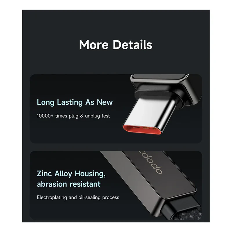 کابل تبدیل USB به USB-C مک دودو  مدل CA-498 طول 1.2متر