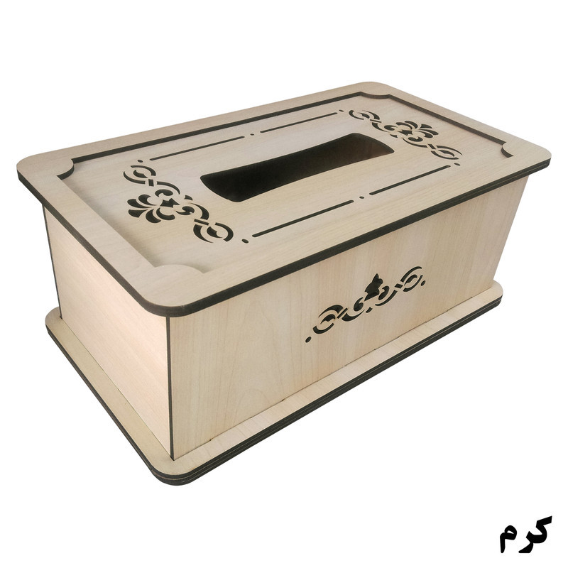 جعبه دستمال کاغذی چوب آرا مدل پنج لایه