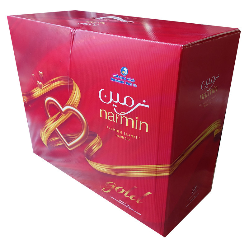 پتو 2 نفره نرمینه بافت مدل نرمین برجسته سایز 240x220 سانتی‌متر