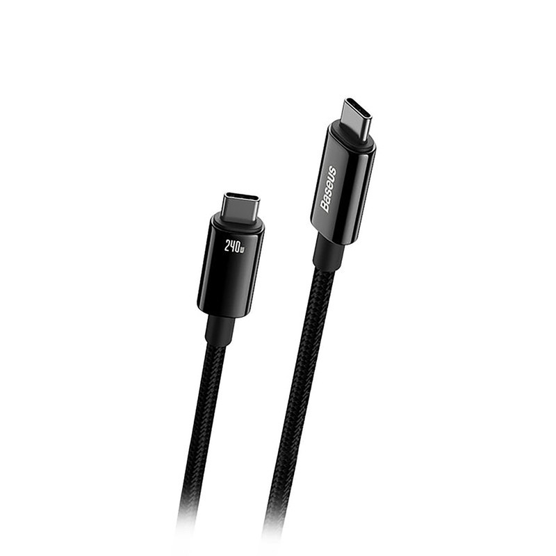 کابل تبدیل USB-C باسئوس مدل (TUNGSTEN  (240W طول 1 متر