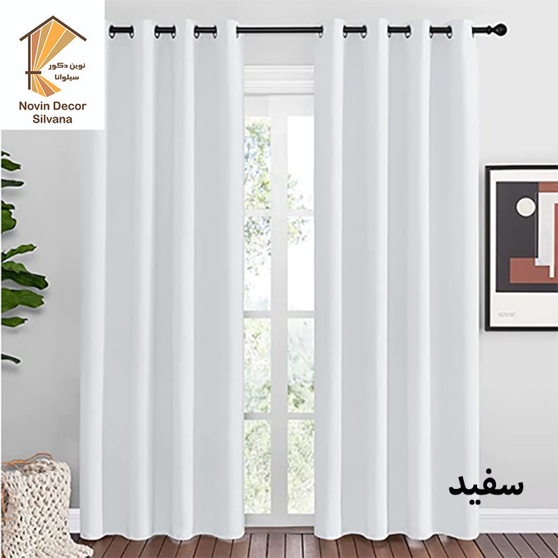 پرده نوین دکور سیلوانا مدل کتان 28 سایز 280 × 140 سانتی متر