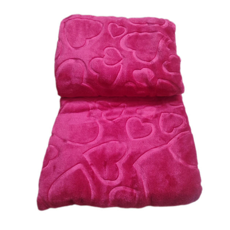 پتو مسافرتی 1 نفره گلبافت مدل فلور قلبیا سایز 150x200 سانتی‌متر
