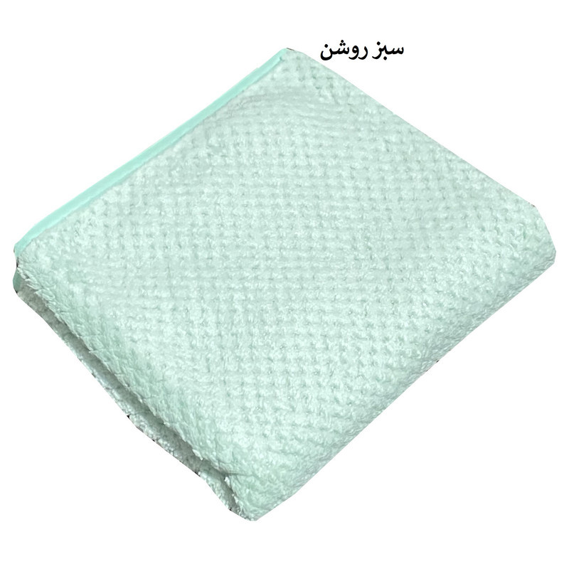 حوله دستی شایسته مدل نسترن سایز 35X75 سانتی متر