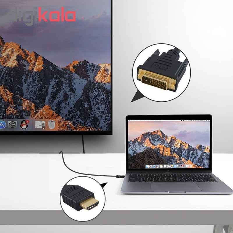 کابل تبدیل HDMI به DVI طول 1.5 متر