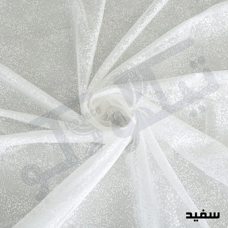 پرده تیکو دکو مدل تور راشل شش چین سایز 280 × 225 سانتی‌متر