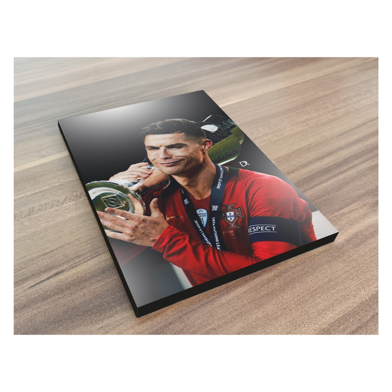 تابلو شاسی گوفی مدل فوتبالی طرح کریستیانو رونالدو کاپ قهرمانی کد CR7 CUP21