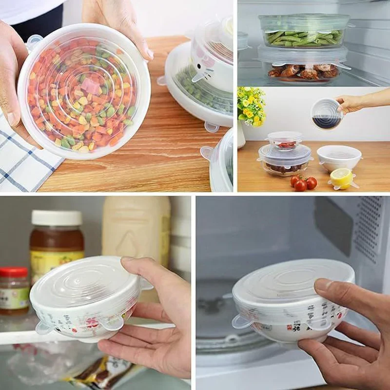 درپوش محافظ غذا مدل B14 بسته 6 عددی