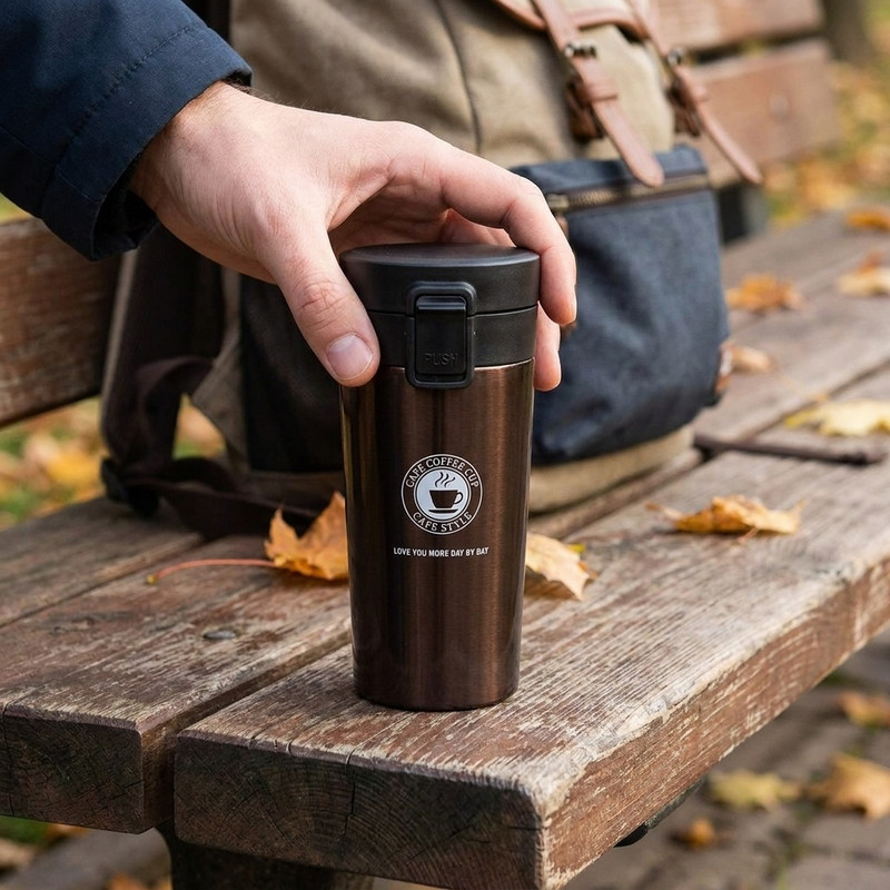 ماگ سفری مدل TRAVEL MUG گنجایش 0.38 لیتر