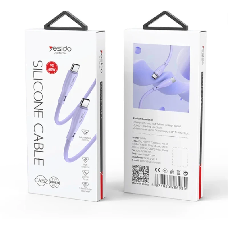 کابل usb-C یسیدو مدل CA152 طول 1 متر