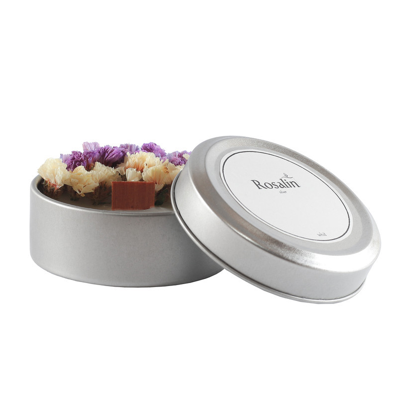 شمع دست ساز مدل قوطی گلی