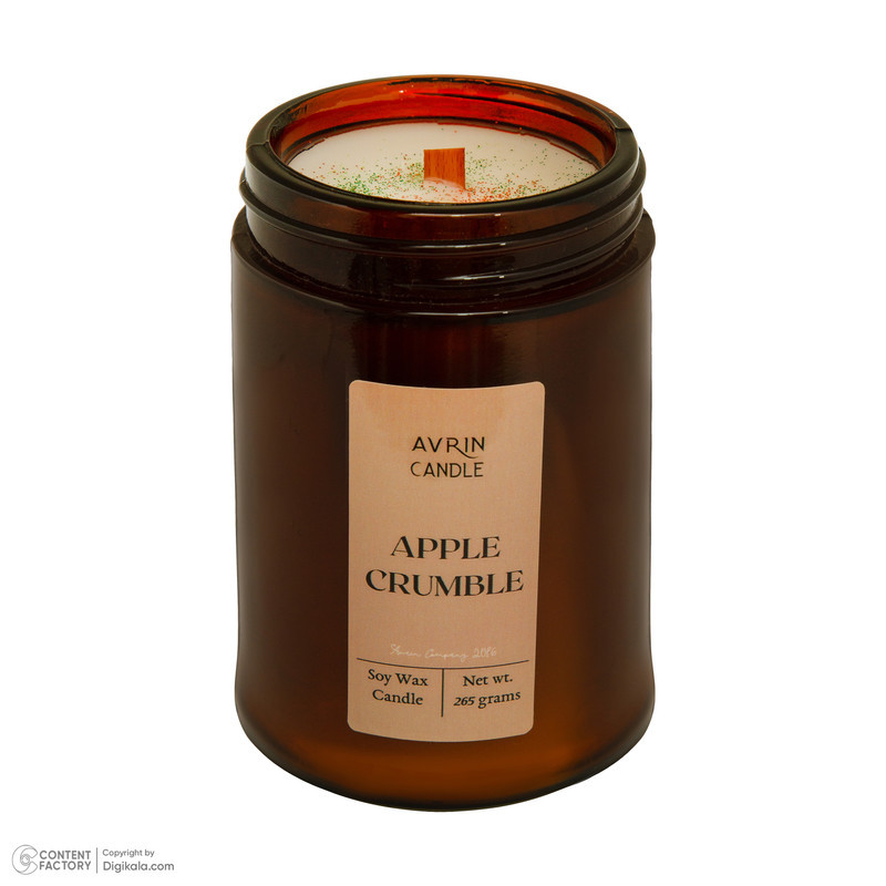 شمع سویا معطر مدل Apple Crumble