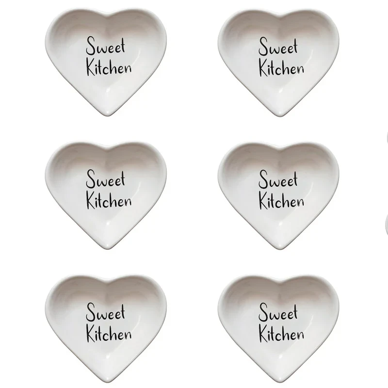 پیاله مدل قلبی sweet kitchen مجموعه 6 عددی