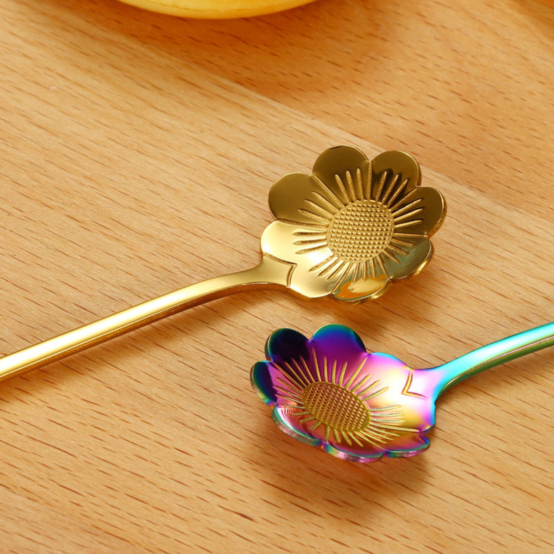 قاشق چای خوری مدل Flower line کد 00633 مجموعه 6 عددی