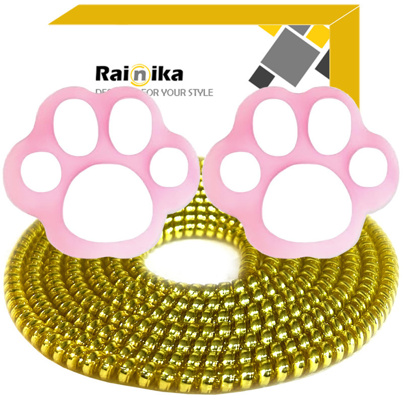 محافظ کابل شارژ و هندزفری رینیکا مدل Paw Pin KK 03 مجموعه 3 عددی