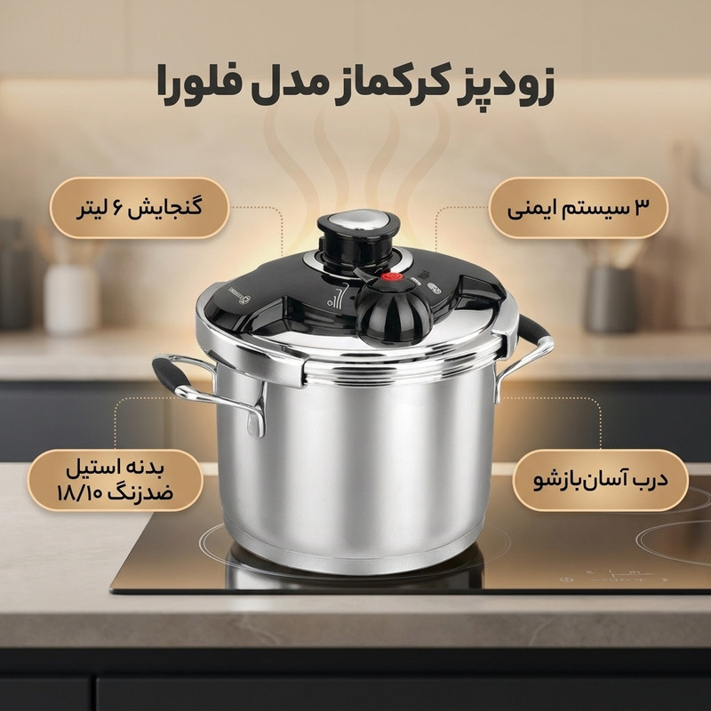 زودپز کرکماز مدل فلورا کد A159