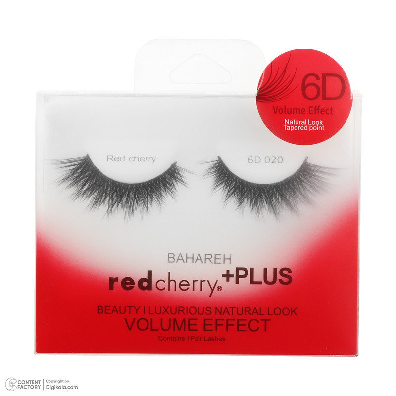 مژه مصنوعی سه بعدی رد چری مدل PLUS 6D 020