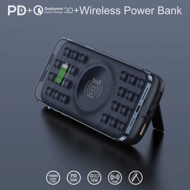 پاوربانک 20 وات بودی مدل PB099B ظرفیت 10000 میلی‌ آمپر