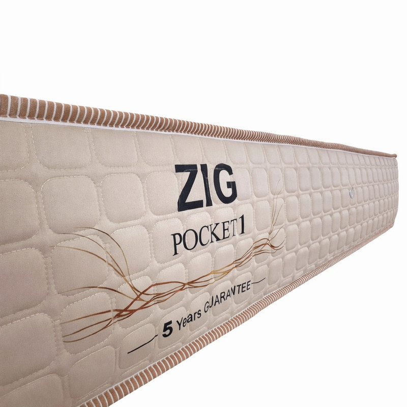 تشک طبی فنری زیگ مدل pocket1 یک نفره سایز 200×120 سانتی متر