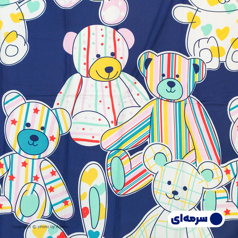 ملحفه آدنو مدل Ted کد IR85 یک نفره سایز 100x150 سانتی متر